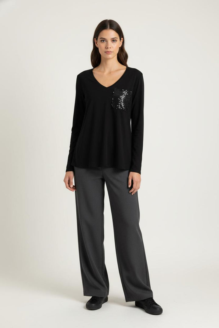 Blouse Noire - Taille S/36 de la marque Liu Jo | PARAD65450 - Vendu par Paradigme - Image 1