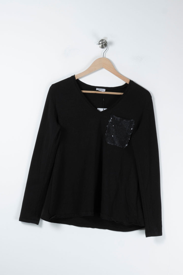 Blouse Noire - Taille S/36 de la marque Liu Jo | PARAD65450 - Vendu par Paradigme - Image 2