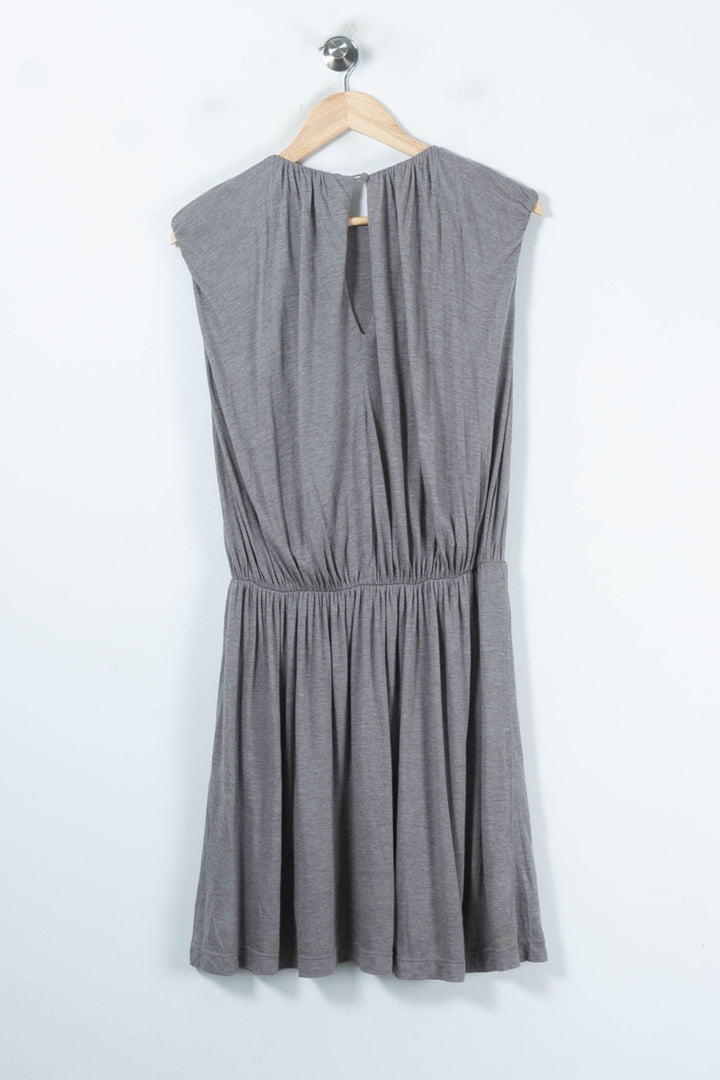 Robe Midi Grise - Taille L/40 de la marque Tara Jarmon | PARAD65458 - Vendu par Paradigme - Image 4