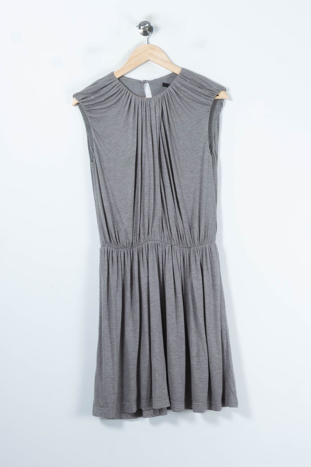 Robe Midi Grise - Taille L/40 de la marque Tara Jarmon | PARAD65458 - Vendu par Paradigme - Image 2