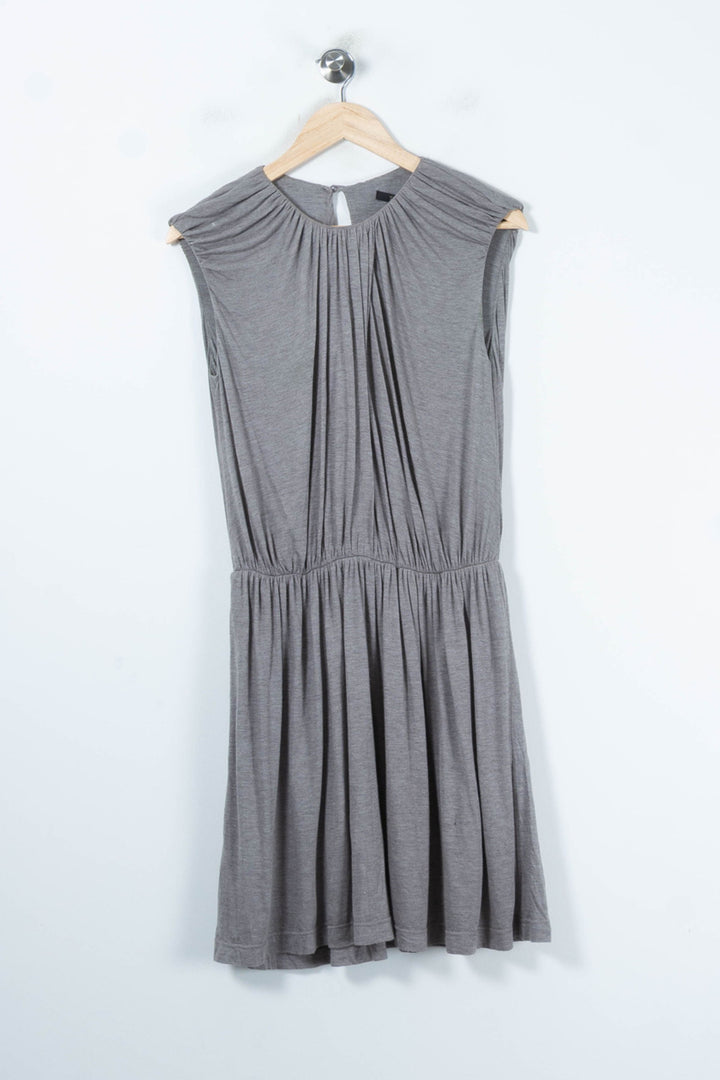 Robe Midi Grise - Taille L/40 de la marque Tara Jarmon | PARAD65458 - Vendu par Paradigme - Image 2