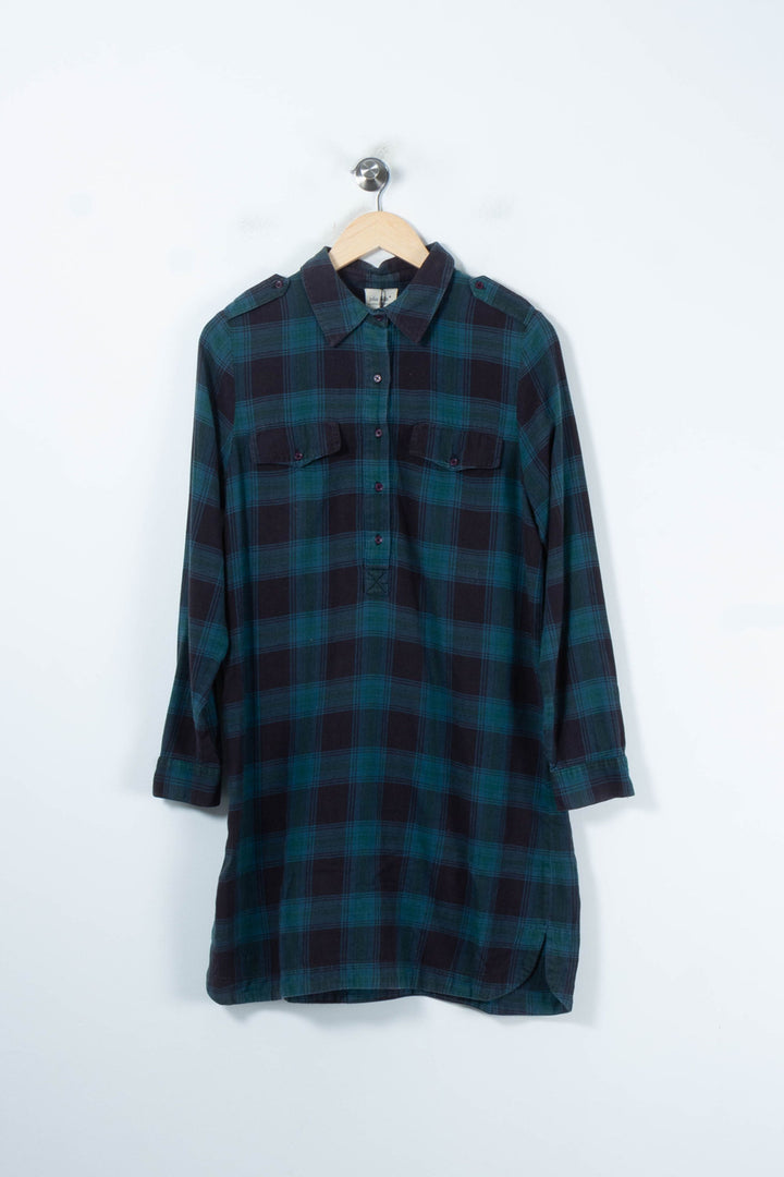 Robe Chemise Verte et Noire - Taille M/38 de la marque Petite Mendigote | PARAD65478 - Vendu par Paradigme - Image 2