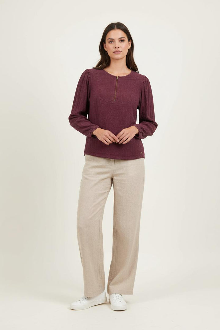 Blouse Bordeaux - Taille S/36 de la marque Des petits hauts | PARAD65482 - Vendu par Paradigme - Image 1