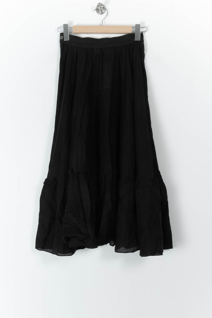Jupe Longue Noire - Taille L/40 de la marque Max Mara | PARAD65488 - Vendu par Paradigme - Image 4