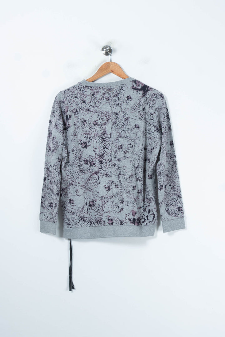 Sweatshirt Gris - Taille M/38 de la marque The Kooples | PARAD65500 - Vendu par Paradigme - Image 4