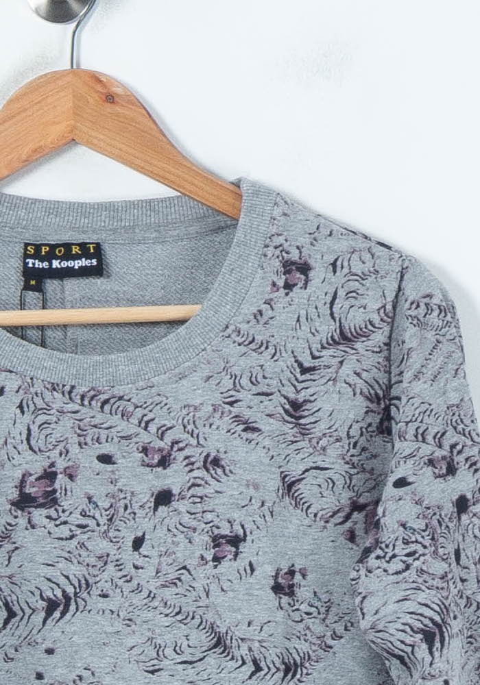 Sweatshirt Gris - Taille M/38 de la marque The Kooples | PARAD65500 - Vendu par Paradigme - Image 3