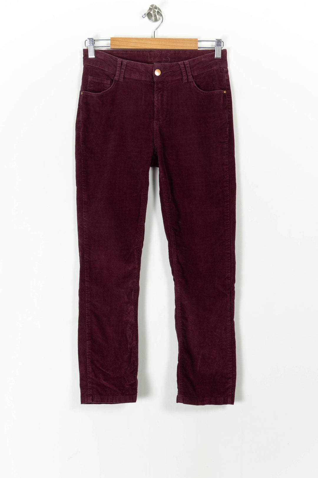 Pantalon Velours Bordeaux - Taille L/40 de la marque Maison 123 | PARAD65514 - Vendu par Paradigme - Image 2