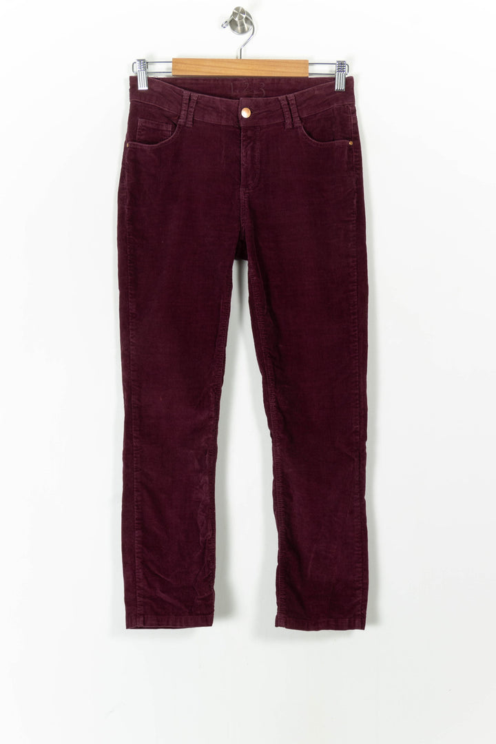 Pantalon Velours Bordeaux - Taille L/40 de la marque Maison 123 | PARAD65514 - Vendu par Paradigme - Image 2