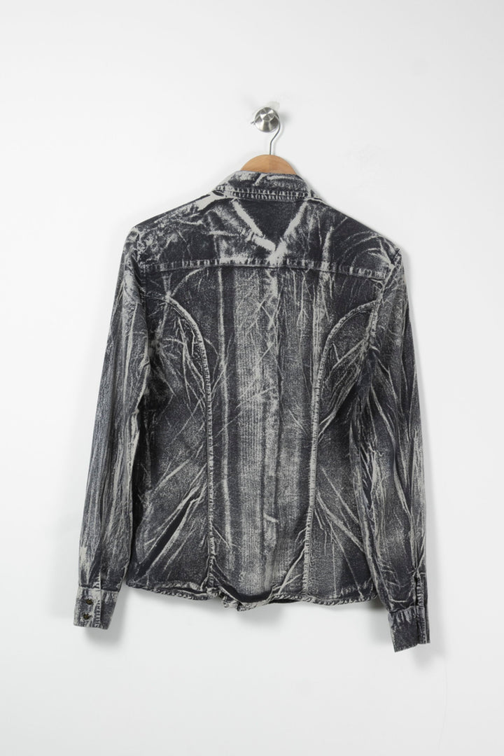 Chemise Grise et Noire - Taille L/40 de la marque Replay | PARAD65517 - Vendu par Paradigme - Image 4