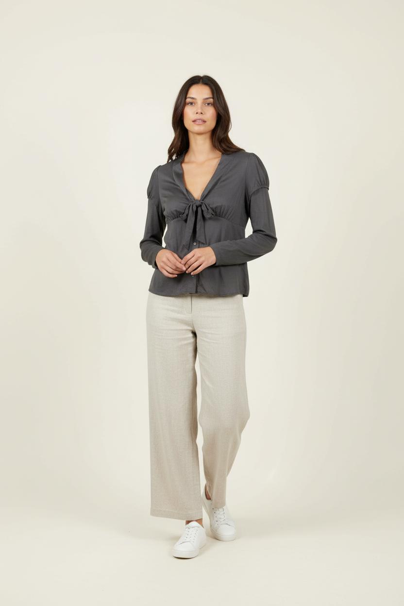 Blouse Grise - Taille M/38 de la marque Kookai | PARAD65524 - Vendu par Paradigme - Image 1