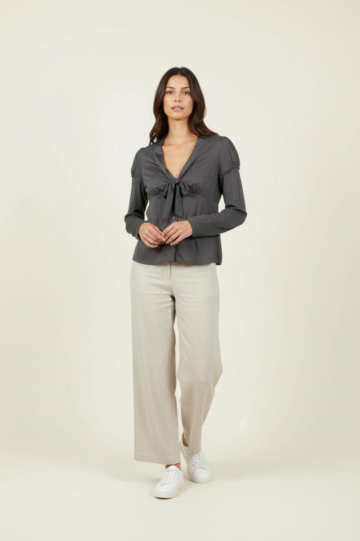 Blouse Grise - Taille M/38 de la marque Kookai | PARAD65524 - Vendu par Paradigme - Image 1