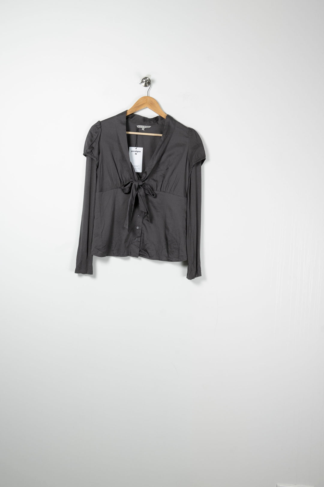 Blouse Grise - Taille M/38 de la marque Kookai | PARAD65524 - Vendu par Paradigme - Image 2