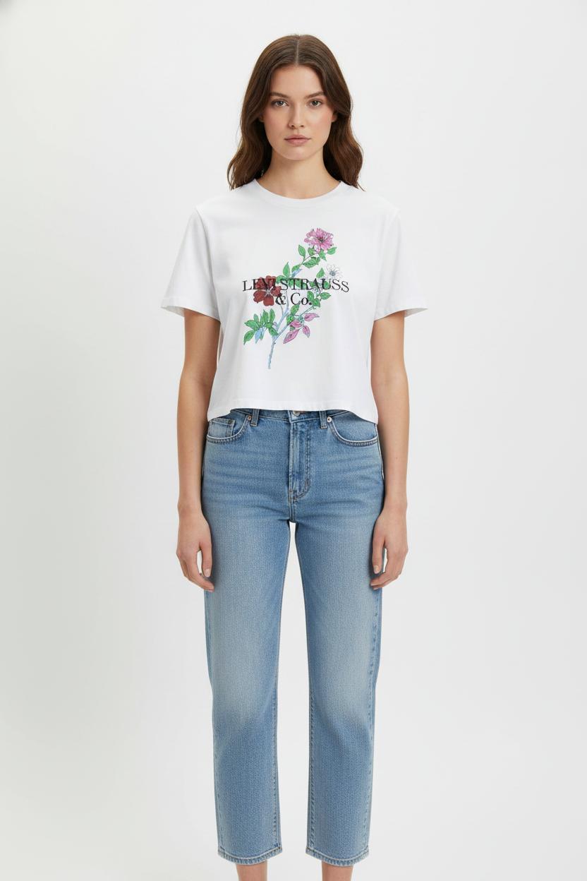 Tee-shirt Blanc - Taille XS/34 de la marque Levi's | PARAD65529 - Vendu par Paradigme - Image 1