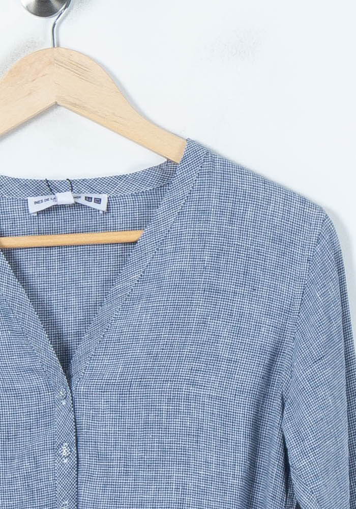 Chemise Bleue - Taille XS/34 de la marque Ines de la Fressange Paris | PARAD65535 - Vendu par Paradigme - Image 3