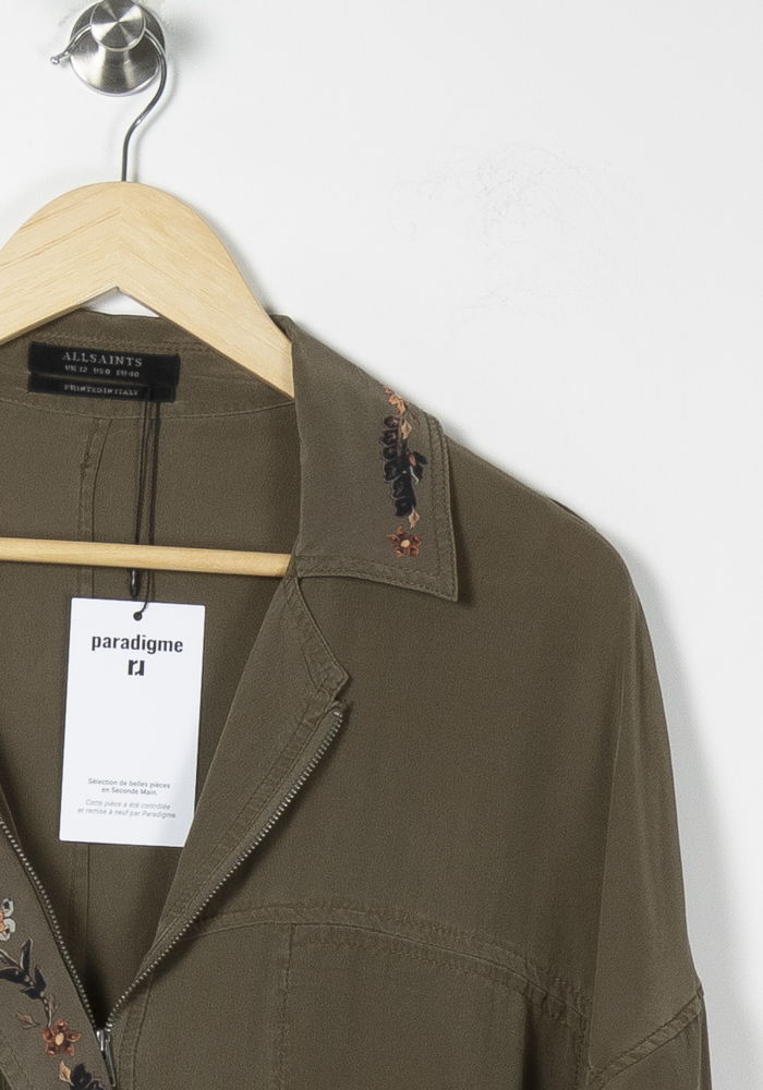 Robe Chemise Verte - Taille L/40 de la marque All Saints | PARAD65537 - Vendu par Paradigme - Image 3