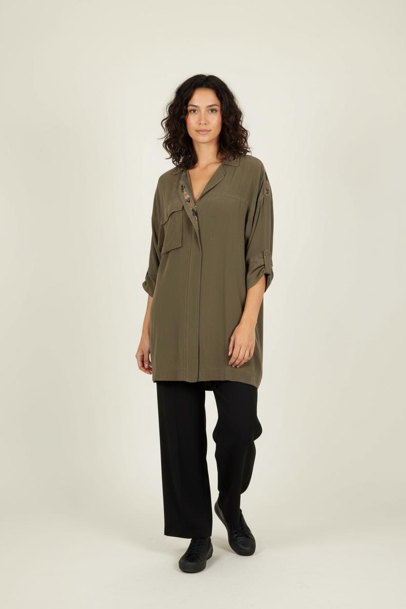 Robe Chemise Verte - Taille L/40 de la marque All Saints | PARAD65537 - Vendu par Paradigme - Image 1