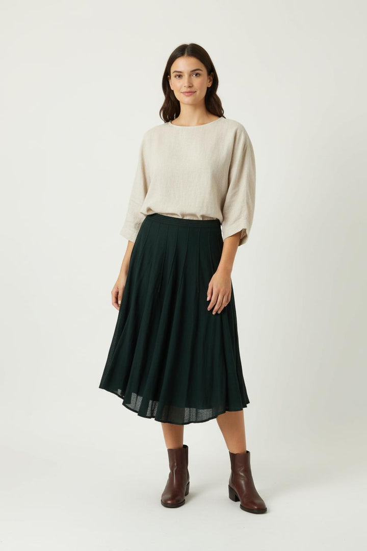 Jupe Plissée Noire - Taille M/38 de la marque One Step | PARAD65548 - Vendu par Paradigme - Image 1