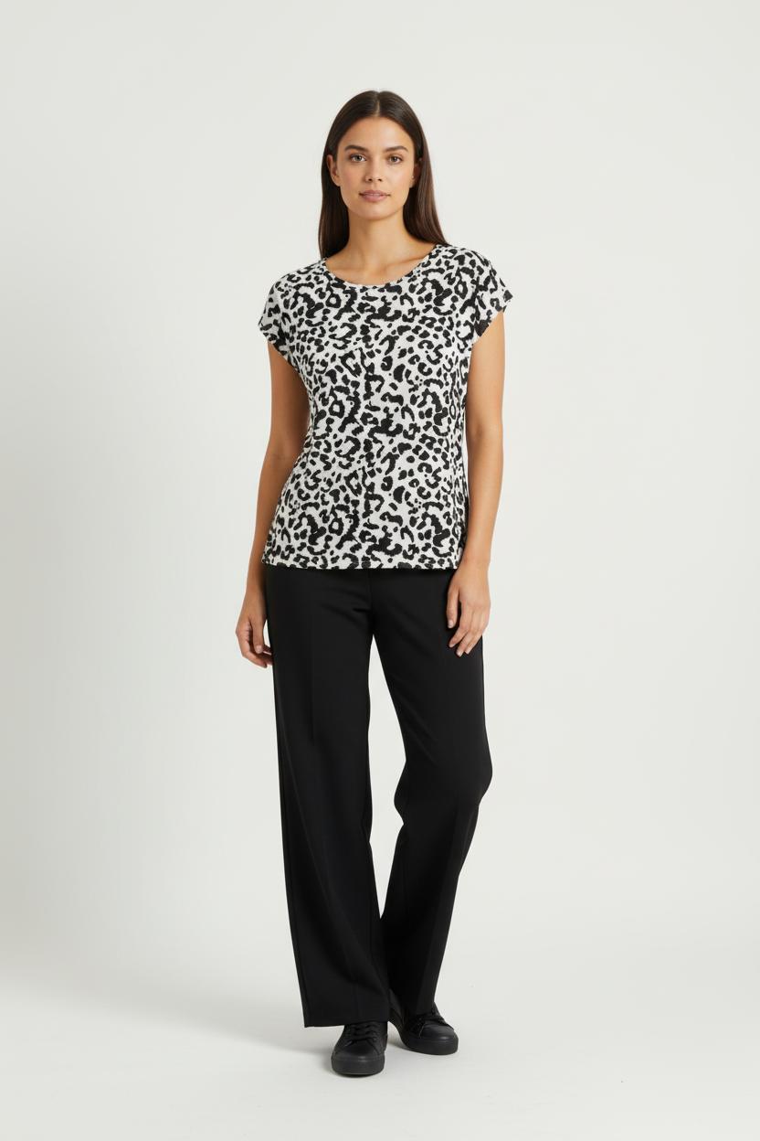 Tee-shirt Noir et Blanc - Taille M/38 de la marque Maison 123 | PARAD65551 - Vendu par Paradigme - Image 1