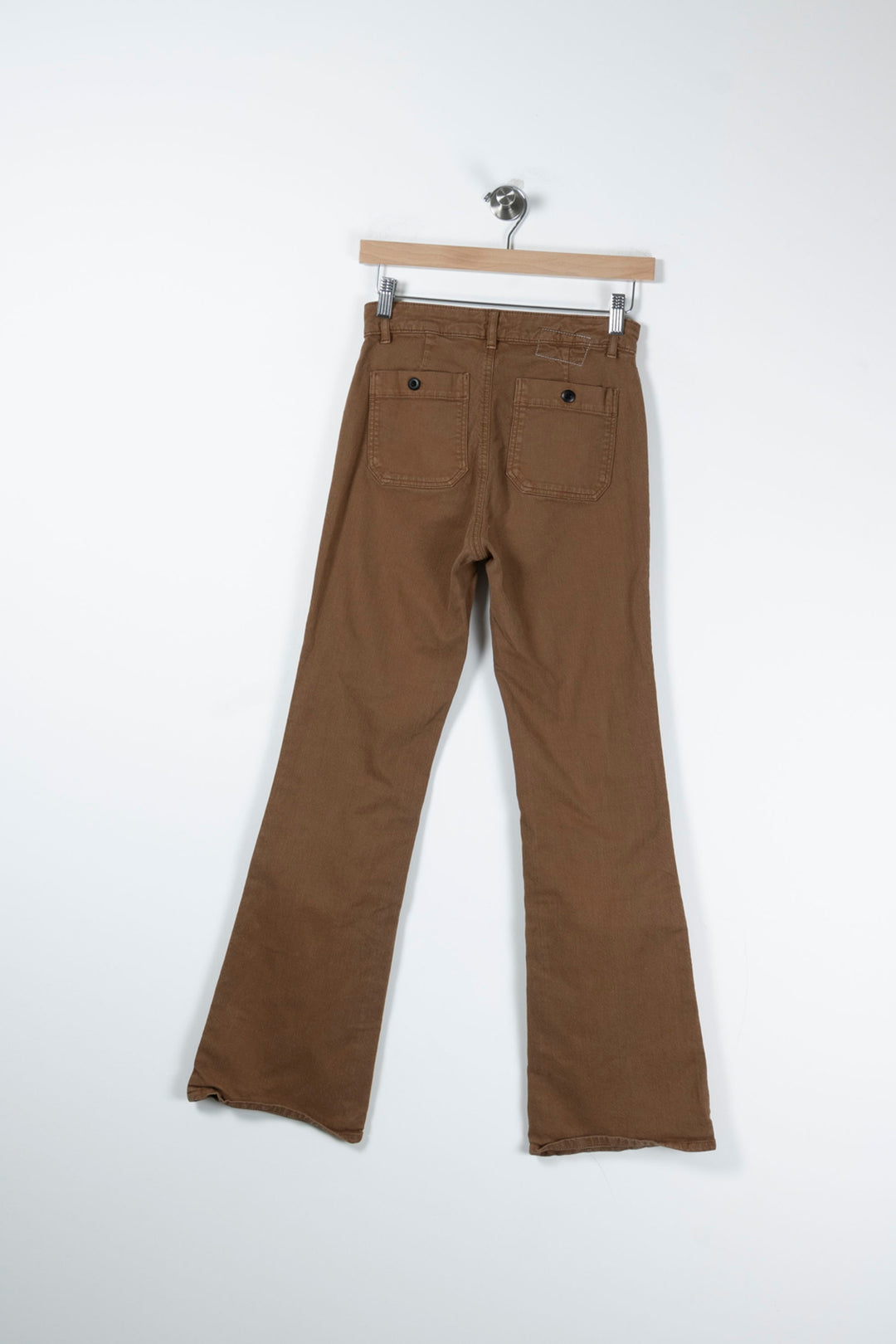Pantalon Évasé Marron - Taille S/36 de la marque Léon & Harper | PARAD65556 - Vendu par Paradigme - Image 4