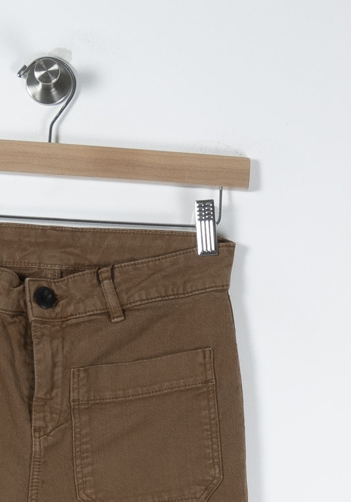 Pantalon Évasé Marron - Taille S/36 de la marque Léon & Harper | PARAD65556 - Vendu par Paradigme - Image 3