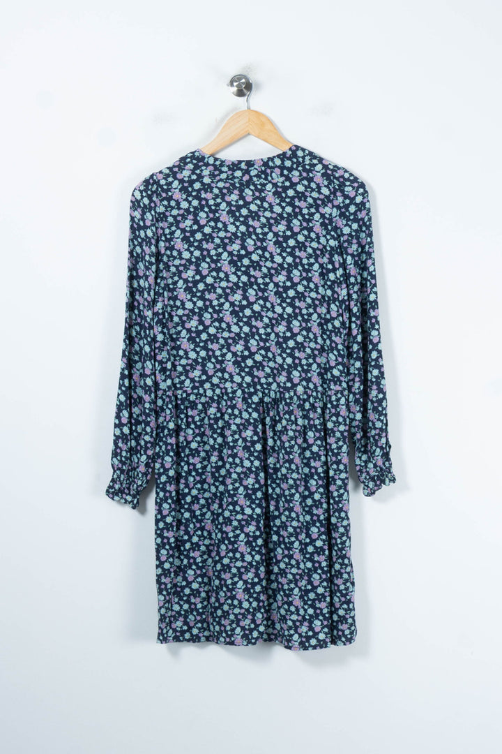 Robe Fleurie Bleue - Taille XS/34 de la marque Des petits hauts | PARAD65575 - Vendu par Paradigme - Image 4