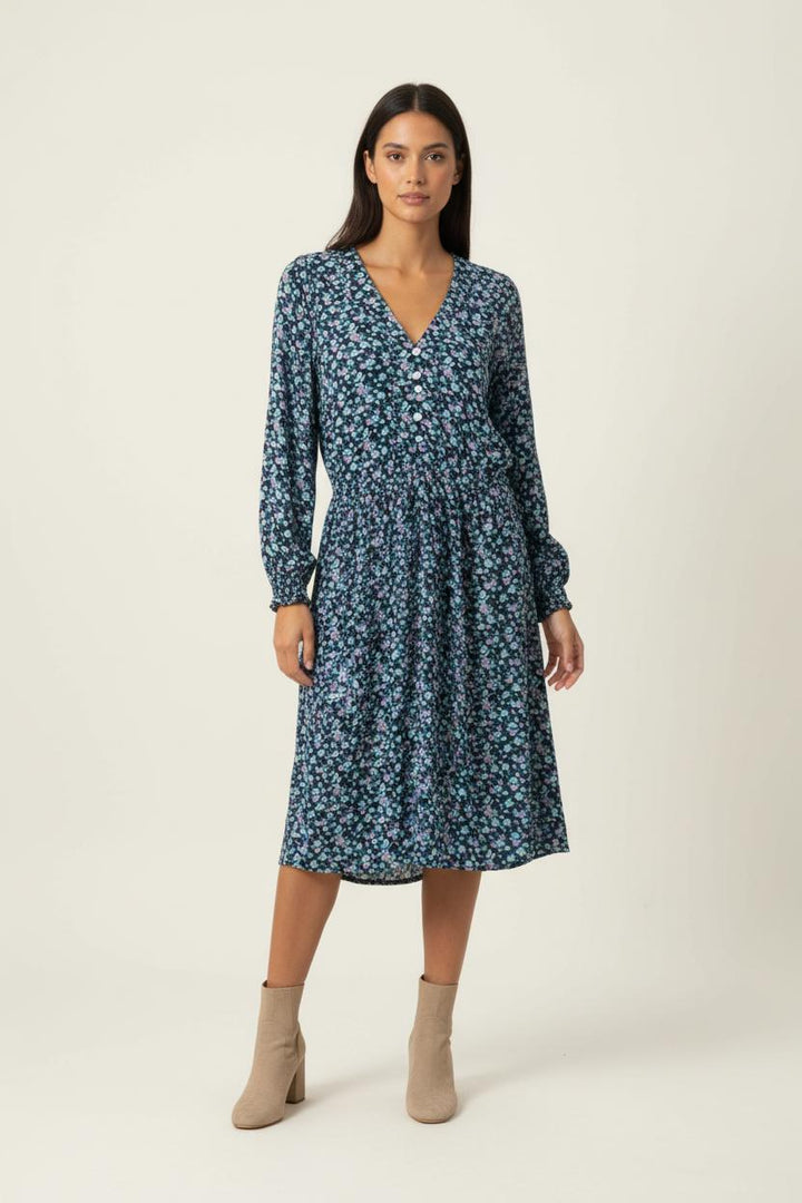 Robe Fleurie Bleue - Taille XS/34 de la marque Des petits hauts | PARAD65575 - Vendu par Paradigme - Image 1