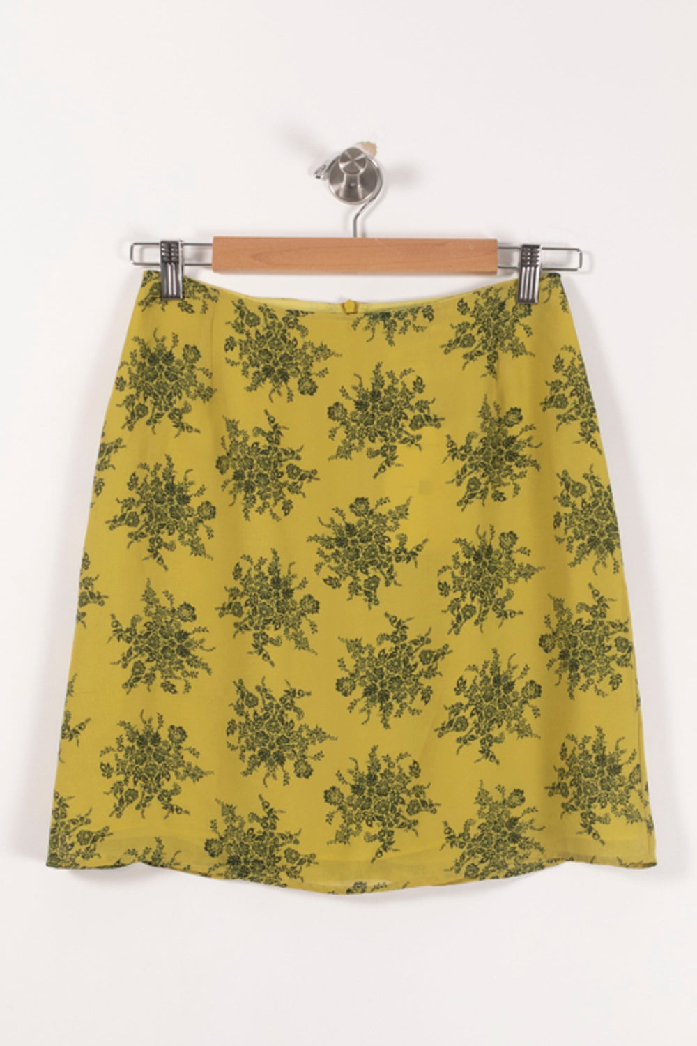 Jupe Courte Jaune - Taille L/40 de la marque Max Mara | PARAD65579 - Vendu par Paradigme - Image 2