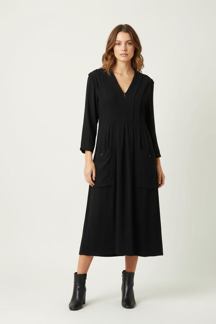 Robe Midi Noire - Taille M/38 de la marque Sandro | PARAD65587 - Vendu par Paradigme - Image 1
