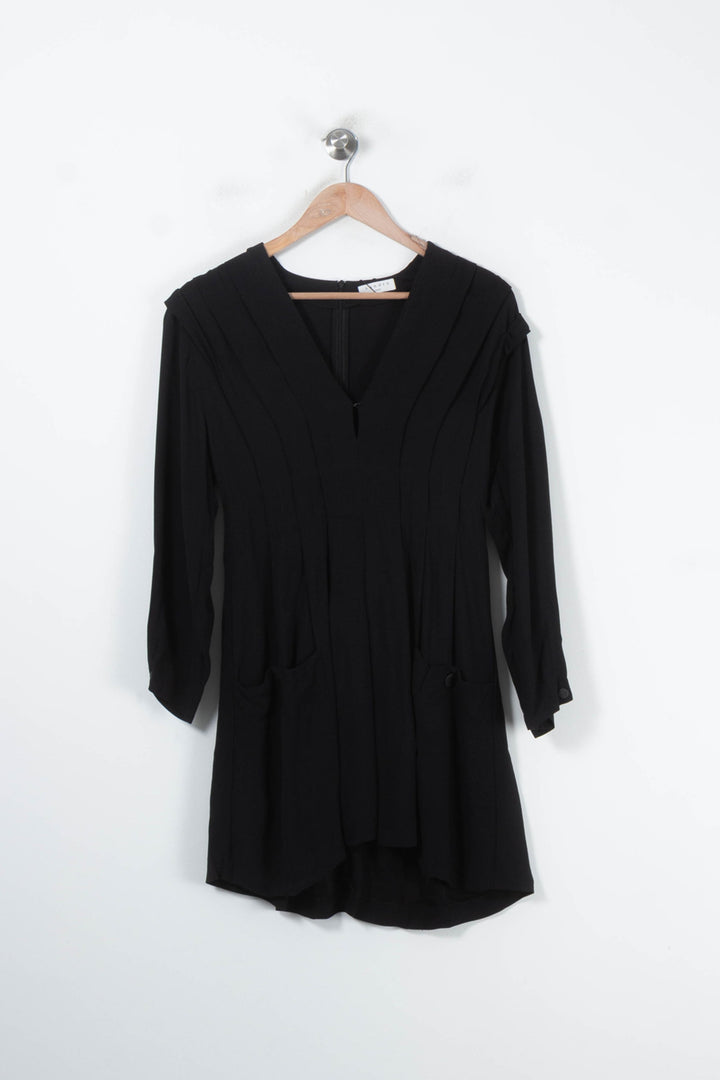 Robe Midi Noire - Taille M/38 de la marque Sandro | PARAD65587 - Vendu par Paradigme - Image 2