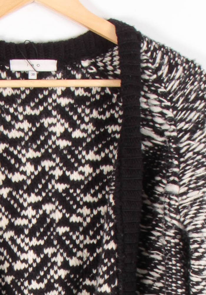 Cardigan Noir et Blanc - Taille S/36 de la marque IRO | PARAD65588 - Vendu par Paradigme - Image 3