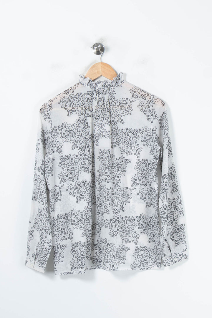 Blouse Blanche et Noire - Taille M/38 de la marque Caroll | PARAD65594 - Vendu par Paradigme - Image 4