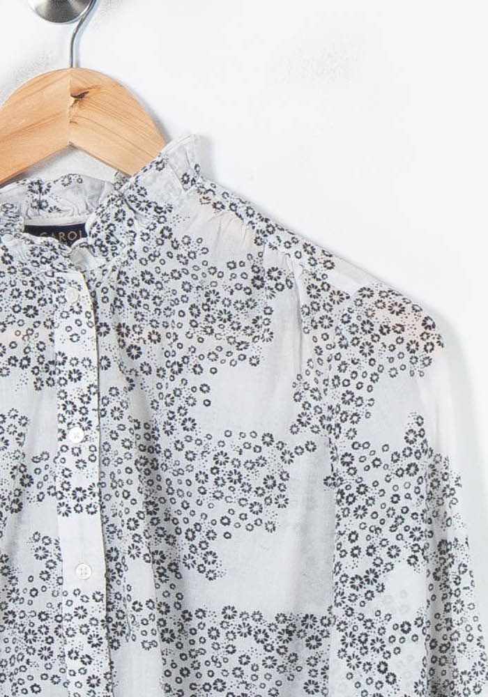 Blouse Blanche et Noire - Taille M/38 de la marque Caroll | PARAD65594 - Vendu par Paradigme - Image 3