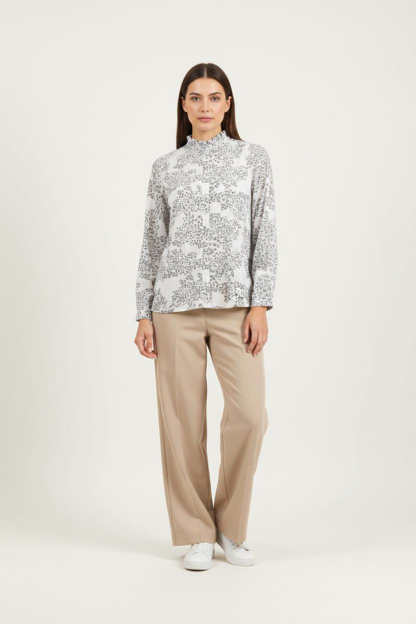 Blouse Blanche et Noire - Taille M/38 de la marque Caroll | PARAD65594 - Vendu par Paradigme - Image 1