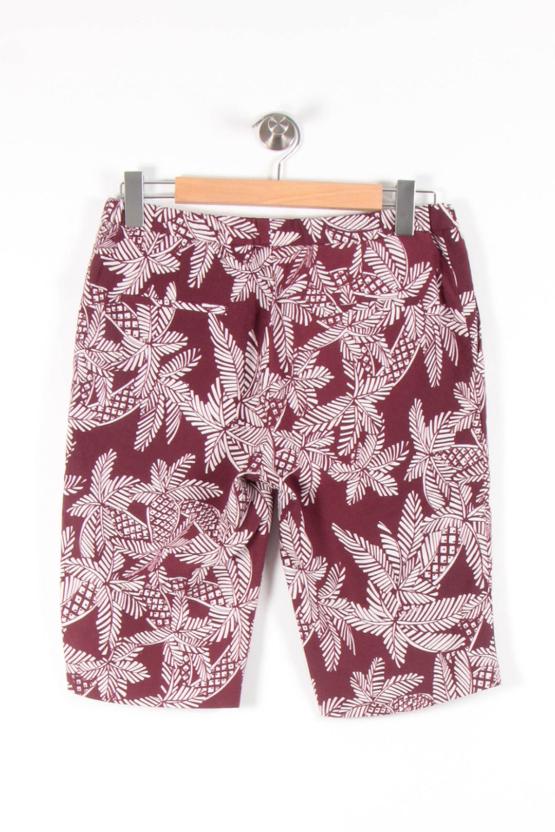 Bermuda Bordeaux et Blanc - Taille M/38 de la marque Chloé Stora | PARAD65599 - Vendu par Paradigme - Image 4