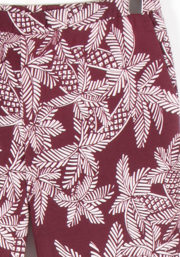 Bermuda Bordeaux et Blanc - Taille M/38 de la marque Chloé Stora | PARAD65599 - Vendu par Paradigme - Image 3