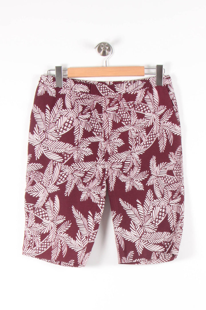 Bermuda Bordeaux et Blanc - Taille M/38 de la marque Chloé Stora | PARAD65599 - Vendu par Paradigme - Image 2