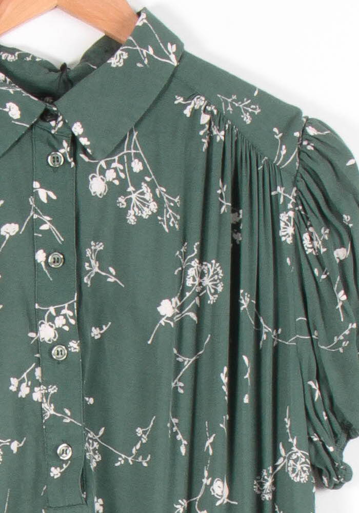 Robe Chemise Verte et Blanche - Taille M/38 de la marque Samsoe Samsoe | PARAD65604 - Vendu par Paradigme - Image 3