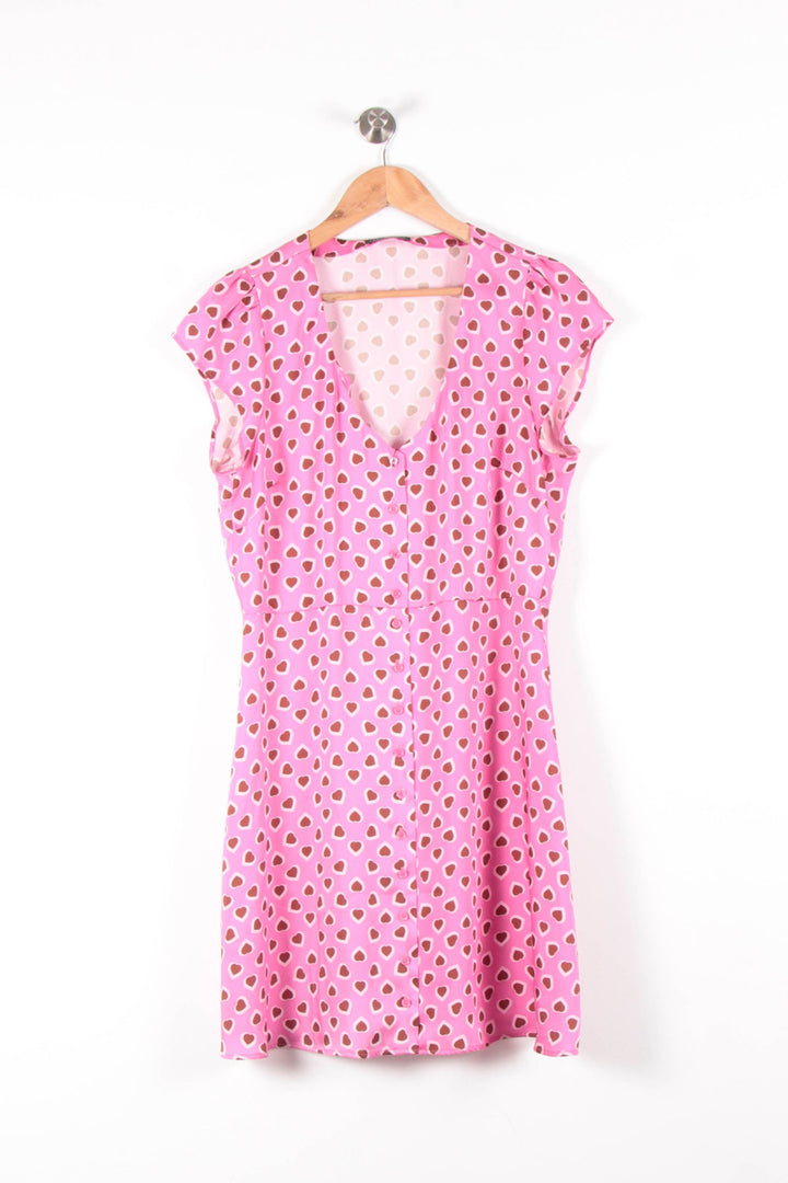 Robe Fluide Rose et Blanc - Taille XL/42 de la marque Tara Jarmon | PARAD65606 - Vendu par Paradigme - Image 2