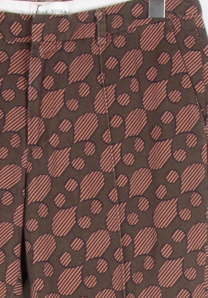 Pantalon Marron et Rose - Taille L/40 de la marque Chloé Stora | PARAD65607 - Vendu par Paradigme - Image 3