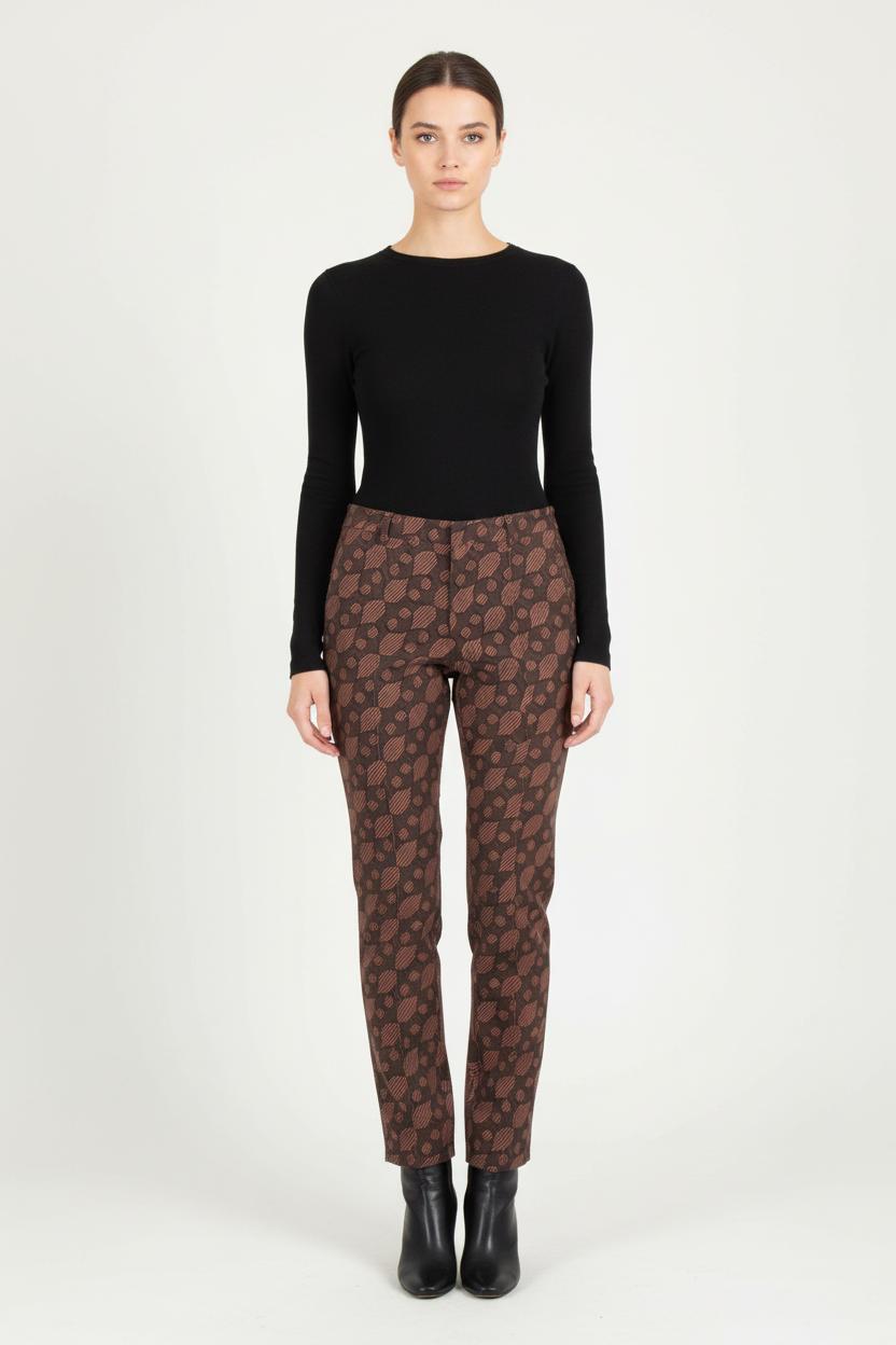 Pantalon Marron et Rose - Taille L/40 de la marque Chloé Stora | PARAD65607 - Vendu par Paradigme - Image 1