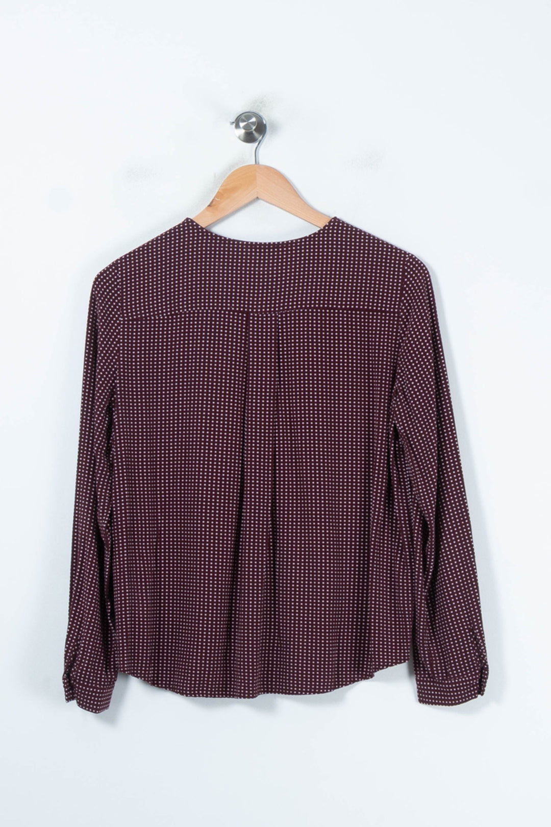 Blouse Bordeaux à Pois Blancs - Taille XS/34 de la marque Des petits hauts | PARAD65608 - Vendu par Paradigme - Image 4
