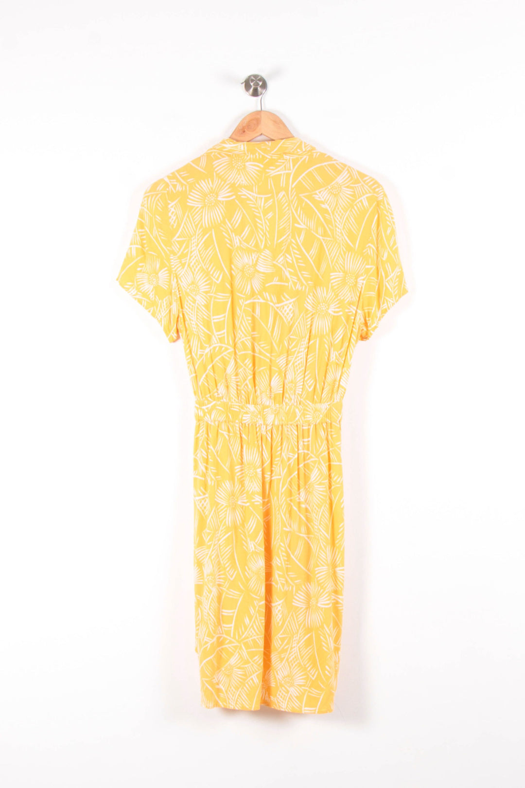 Robe Portefeuille Jaune et Blanche - Taille M/38 de la marque Des petits hauts | PARAD65616 - Vendu par Paradigme - Image 4