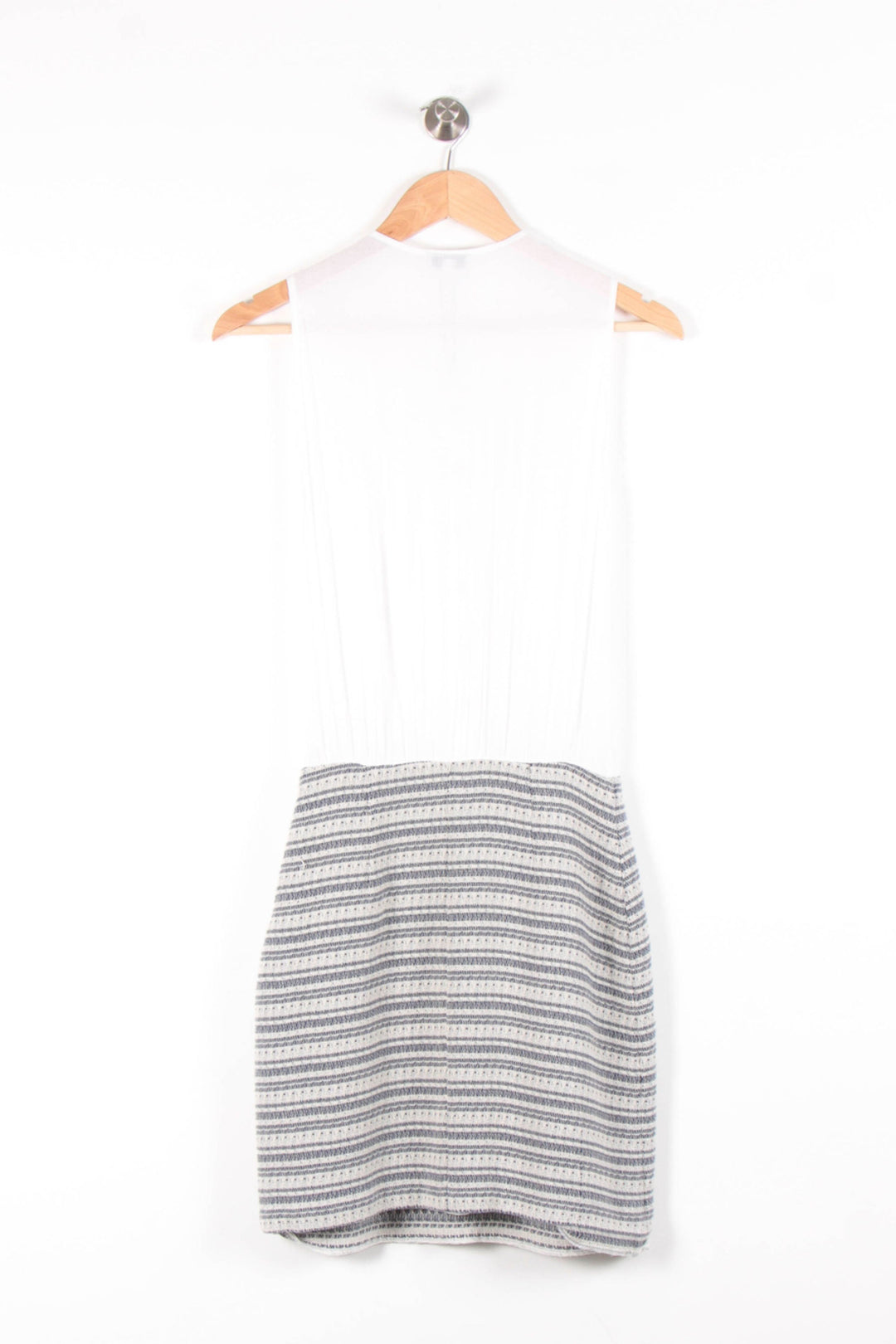Robe Sans Manches Blanc et Gris - Taille S/36 de la marque Claudie Pierlot | PARAD65617 - Vendu par Paradigme - Image 4