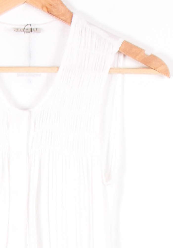 Robe Sans Manches Blanc et Gris - Taille S/36 de la marque Claudie Pierlot | PARAD65617 - Vendu par Paradigme - Image 3
