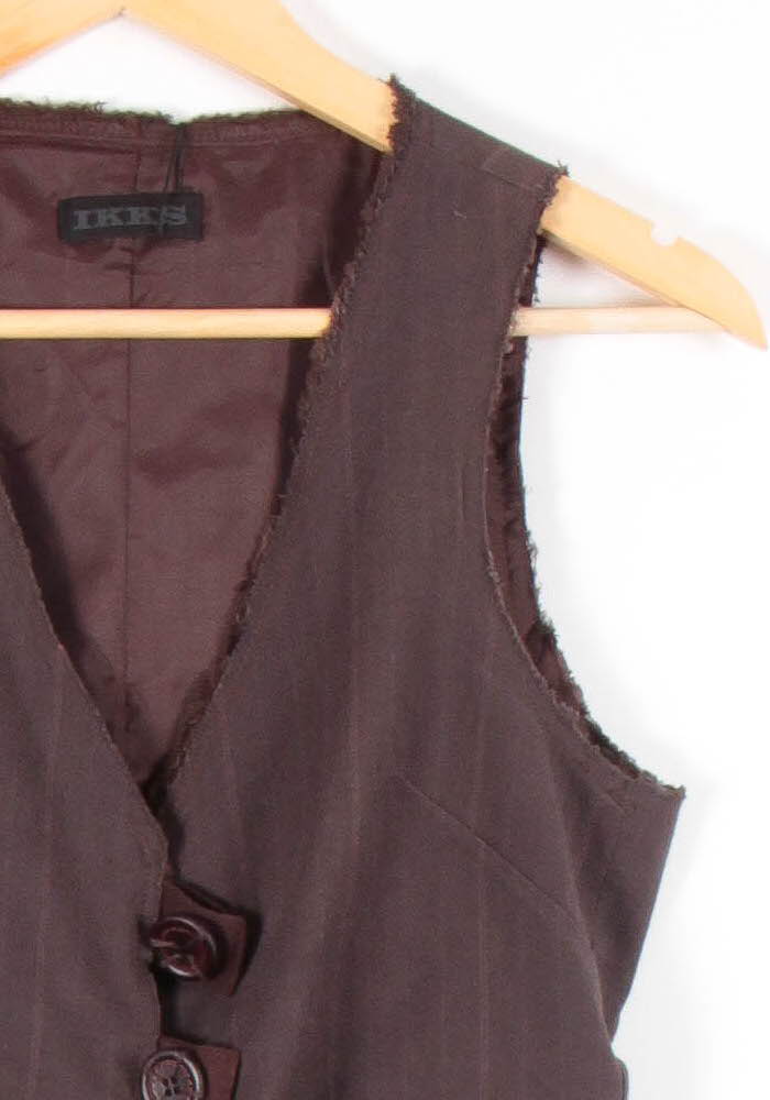 Gilet Marron - Taille S/36 de la marque IKKS | PARAD65623 - Vendu par Paradigme - Image 3