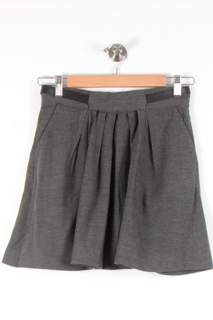 Jupe Plissée Grise - Taille S/36 de la marque The Kooples | PARAD65626 - Vendu par Paradigme - Image 4