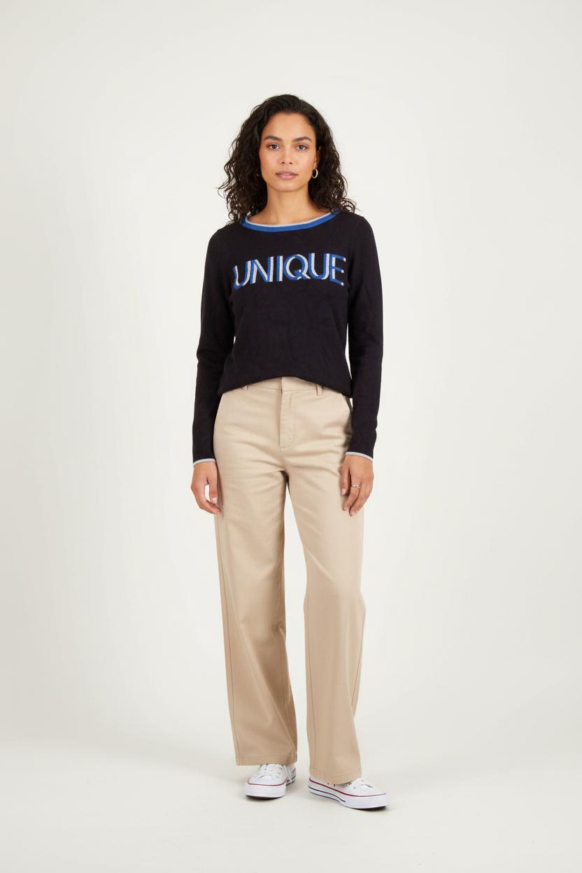 Pull Noir et Bleu - Taille S/36 de la marque Maison 123 | PARAD65633 - Vendu par Paradigme - Image 1