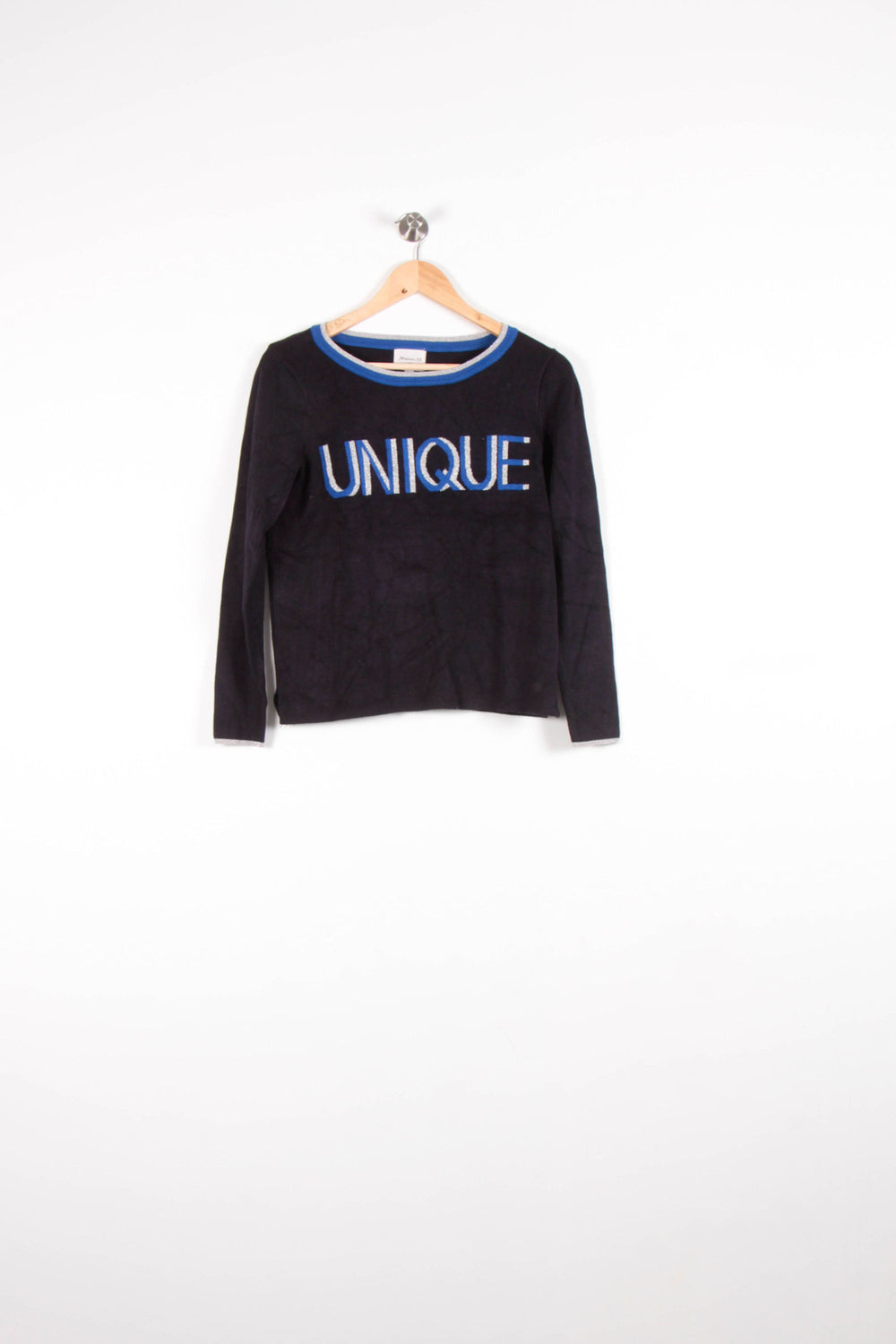 Pull Noir et Bleu - Taille S/36 de la marque Maison 123 | PARAD65633 - Vendu par Paradigme - Image 2