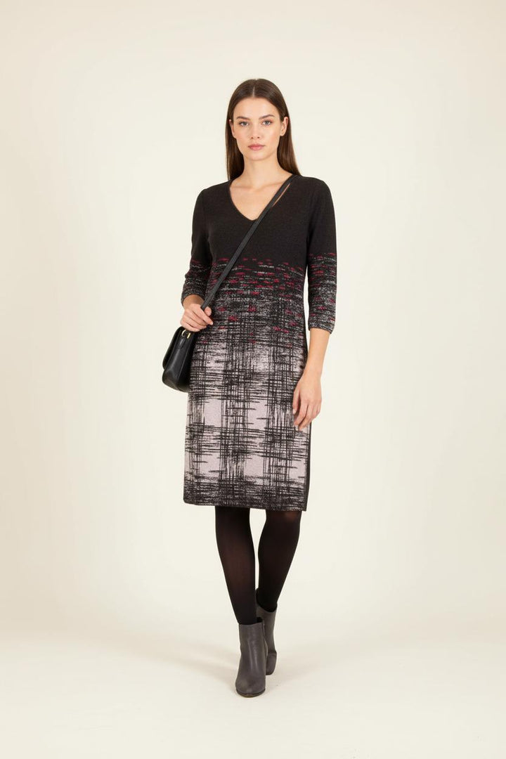 Robe Noire et Grise - Taille L/40 de la marque La Fée Maraboutée | PARAD65634 - Vendu par Paradigme - Image 1