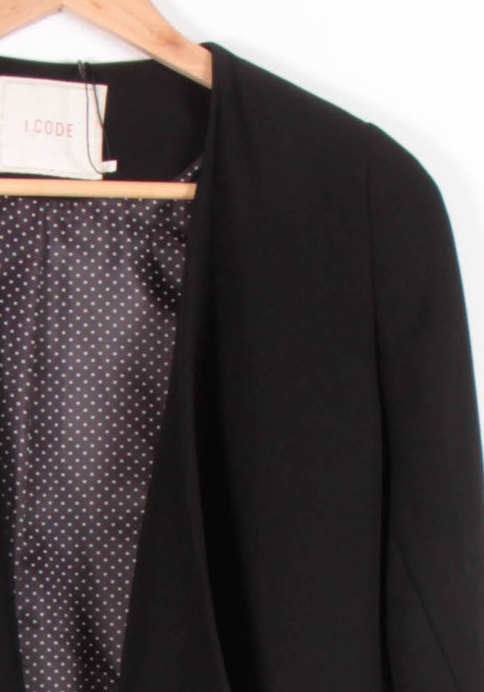 Blazer Noir - Taille S/36 de la marque I.Code | PARAD65635 - Vendu par Paradigme - Image 3
